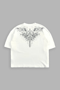 Bleach cropped tee