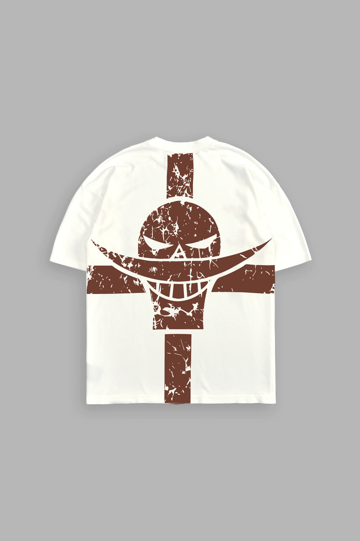 White Beard Oversize Tee