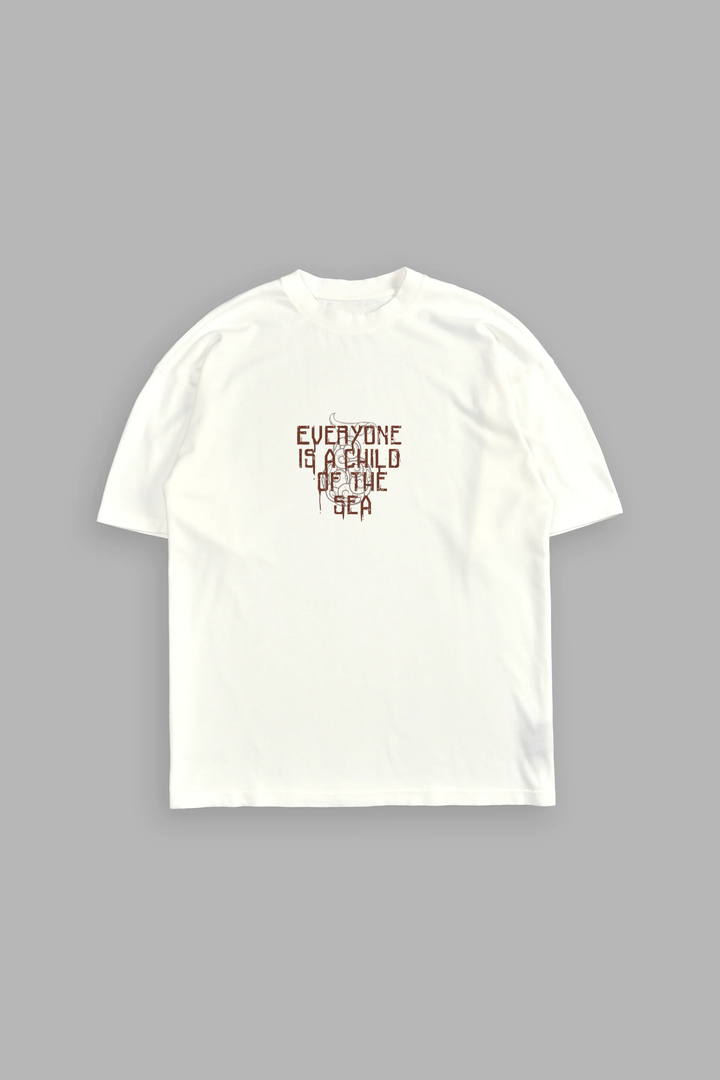 White Beard Oversize Tee